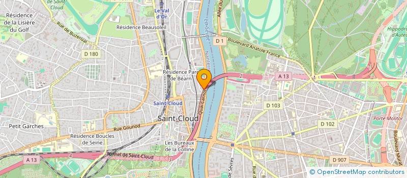 localisation de l'entreprise LA CONSIDERATION DE L'ANGE BLANC à SAINT CLOUD