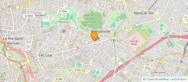 localisation de l'entreprise LA CONSIGNE ROMAINVILLOISE à ROMAINVILLE