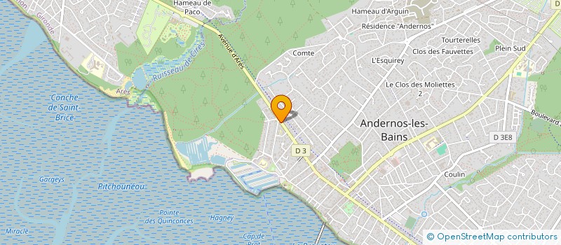 localisation de l'entreprise LA CONSTRUCTION DU BASSIN à ANDERNOS-LES-BAINS