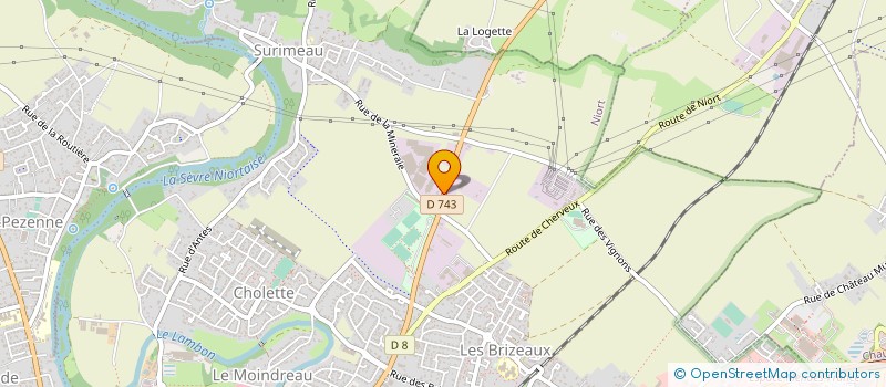 localisation de l'entreprise LA CONSTRUCTION POUR TOUS à NIORT