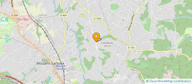 localisation de l'entreprise LA CONTENTA  MOUANS-SARTOUX