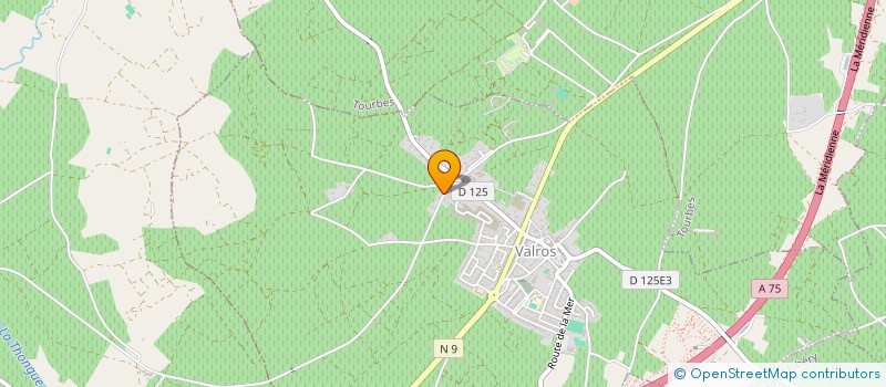 localisation de l'entreprise LA CONTOURNE  VALROS