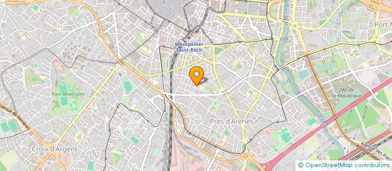 localisation de l'entreprise LA CONTREBASSE VOYAGEUSE à MONTPELLIER