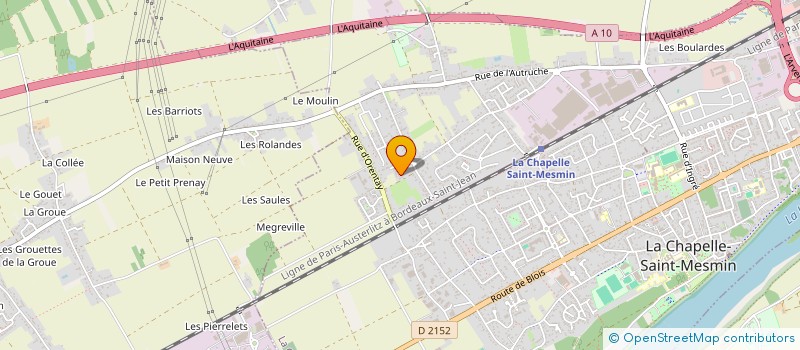 localisation de l'entreprise LA CONTREE DES PENEUJES à LA CHAPELLE-SAINT-MESMIN