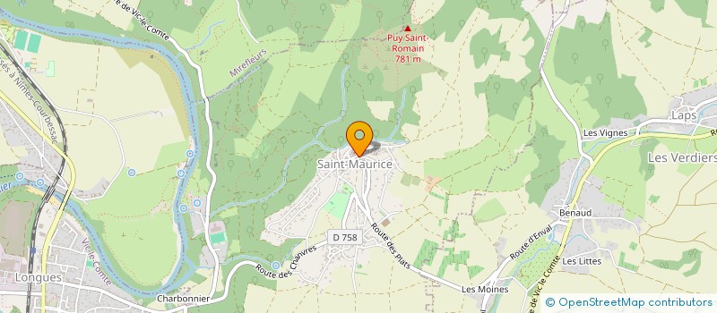 localisation de l'entreprise LA CONVIVANE  SAINT-MAURICE