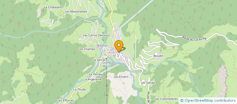 localisation de l'entreprise LA COOP à BEAUFORT