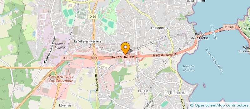 localisation de l'entreprise LA COOP BIO à LA RICHARDAIS