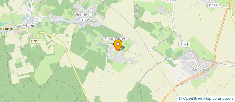 localisation de l'entreprise LA COOP CHAMP FOULON  SAINT-CYR-EN-ARTHIES