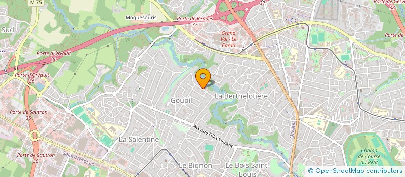 localisation de l'entreprise LA COOP DE PORNIC à ORVAULT