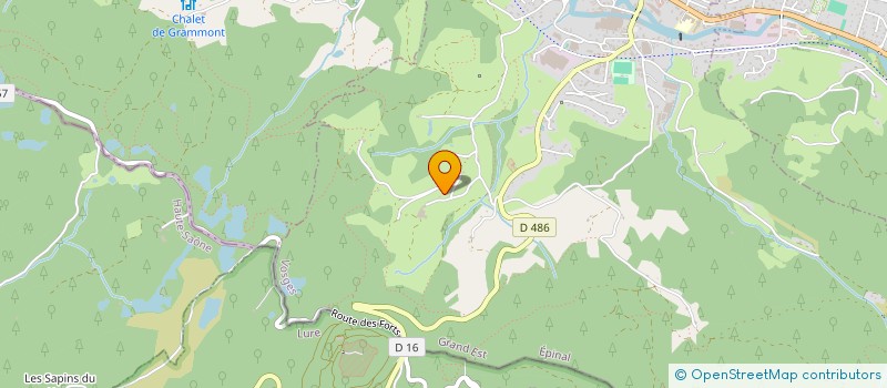 localisation de l'entreprise LA COOP DES TERRAINS  LE THILLOT