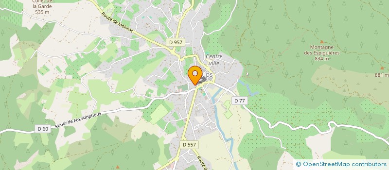 localisation de l'entreprise LA COOPE D'AUPS  AUPS