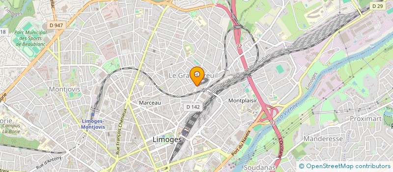 localisation de l'entreprise LA COOPE D'ODETTE à LIMOGES