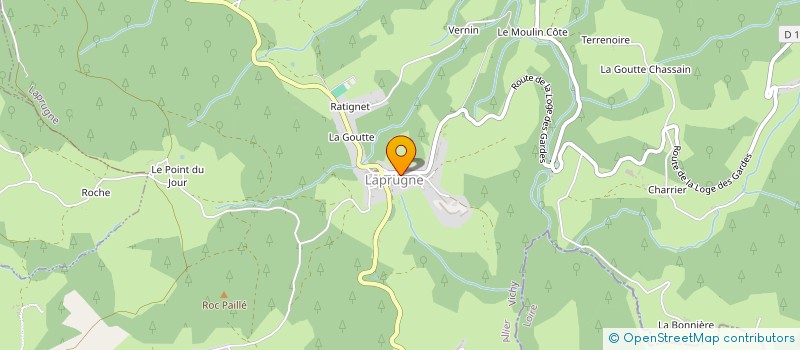 localisation de l'entreprise LA COOPE DE LAPRUGNE  LAPRUGNE