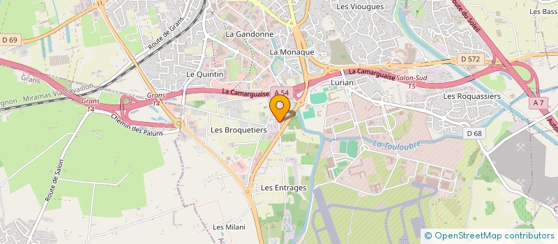 localisation de l'entreprise LA COOPERATION AGRICOLE SUD  SALON-DE-PROVENCE