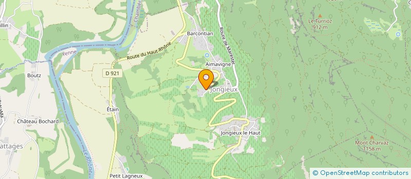 localisation de l'entreprise LA COOPERATIVE DE L'EVALUATION SCOP SARL  JONGIEUX