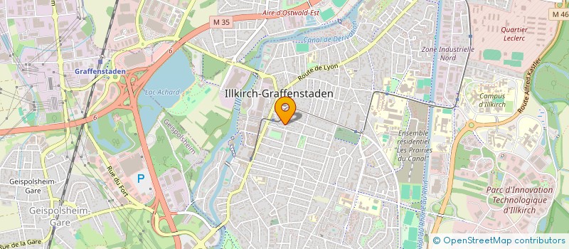 localisation de l'entreprise LA COOPERATIVE FONCIERE  ILLKIRCH-GRAFFENSTADEN