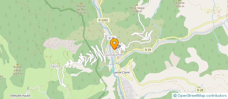 localisation de l'entreprise LA COOPETTE  GUILLAUMES