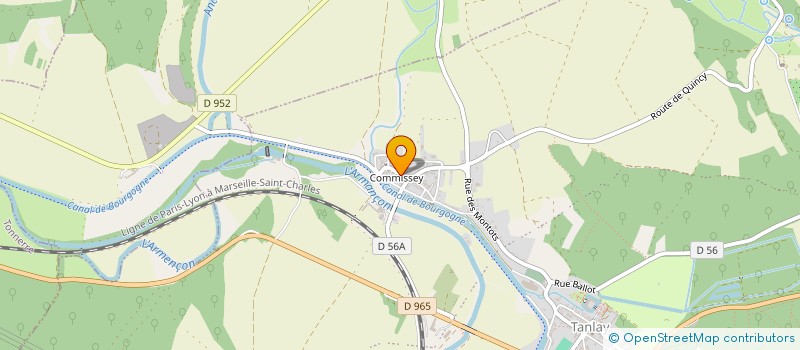 localisation de l'entreprise LA COOR.DINATION RURALE DE L'YONNE  MELISEY