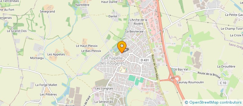 localisation de l'entreprise LA COORDINATION RURALE UNION REGIONALE DE BRETAGNE  MELESSE