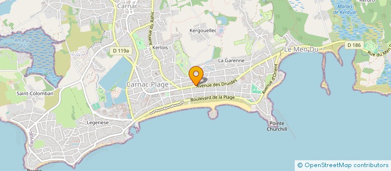 localisation de l'entreprise LA COPPA  CARNAC