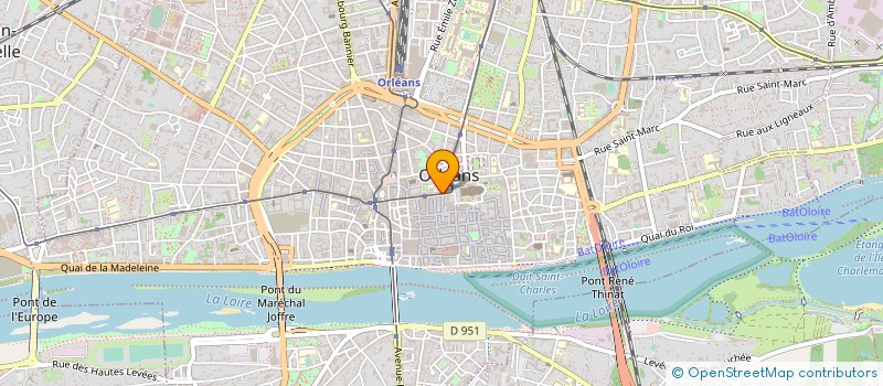 localisation de l'entreprise LA COQUETTE à ORLEANS