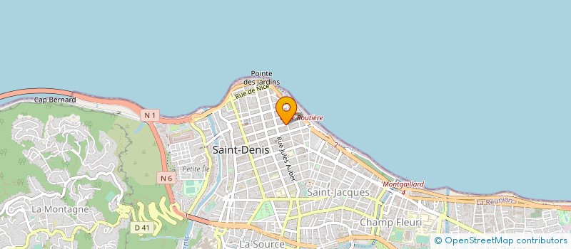 localisation de l'entreprise LA COQUILLE 2 à SAINT-DENIS