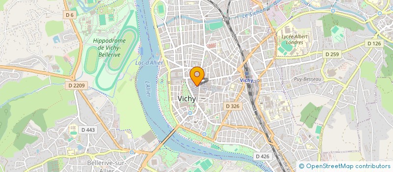localisation de l'entreprise LA COQUILLE à VICHY