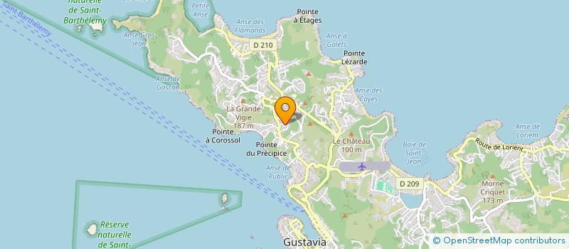 localisation de l'entreprise LA COQUILLE à SAINT BARTHELEMY