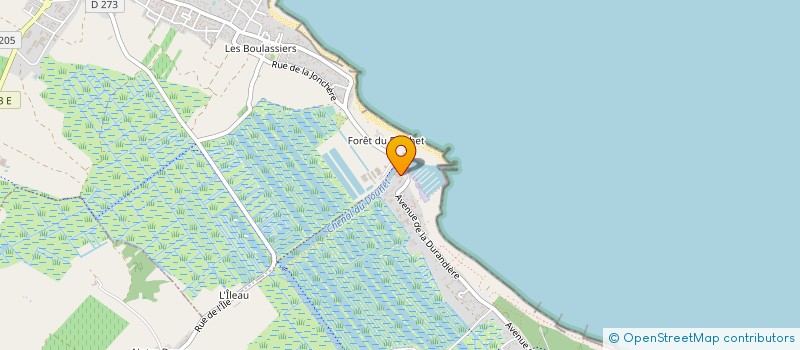 localisation de l'entreprise LA COQUILLE  SAINT-GEORGES-D'OLERON