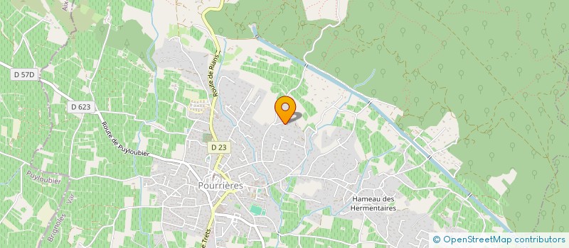 localisation de l'entreprise LA COQUILLE  POURRIERES