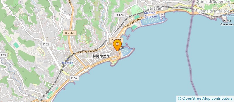 localisation de l'entreprise LA COQUILLE D OR à MENTON