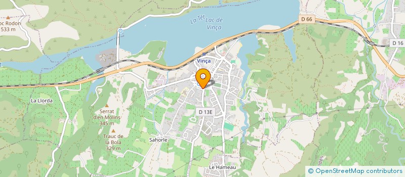 localisation de l'entreprise LA CORALINE  VINCA