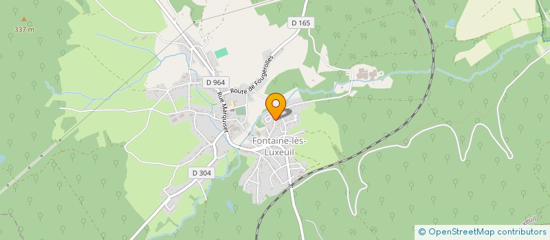 localisation de l'entreprise LA CORALINE  FONTAINE-LES-LUXEUIL