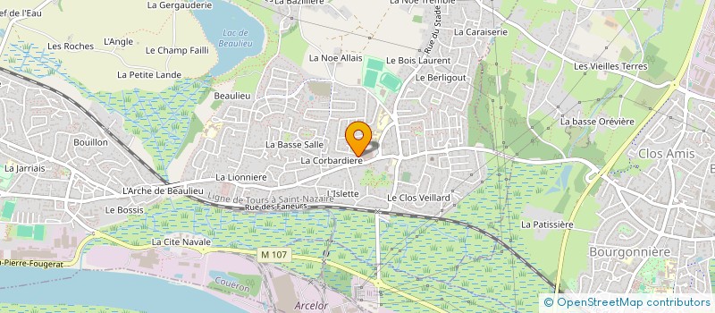 localisation de l'entreprise LA CORBARDIERE CONSEIL à COUERON