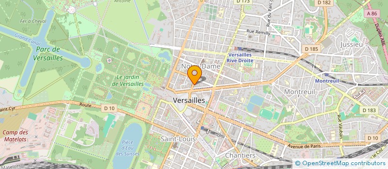 localisation de l'entreprise LA CORBEILLE à VERSAILLES