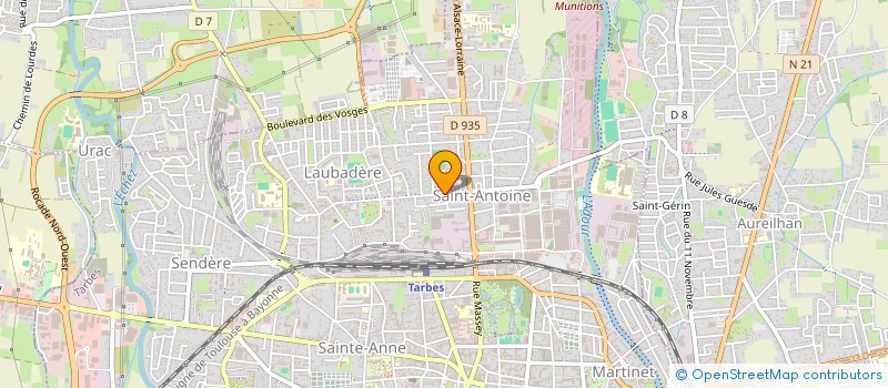 localisation de l'entreprise LA CORBEILLE A FRUITS à TARBES