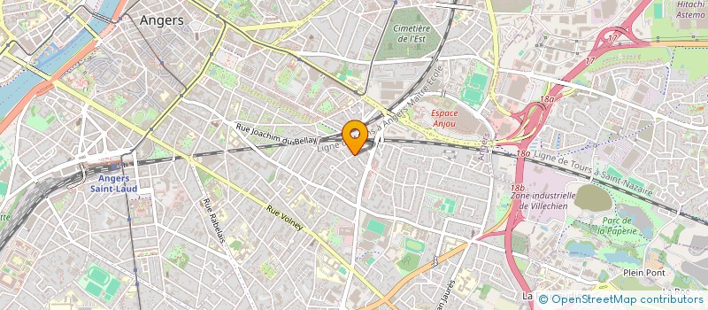 localisation de l'entreprise LA CORBEILLE A LINGE à ANGERS