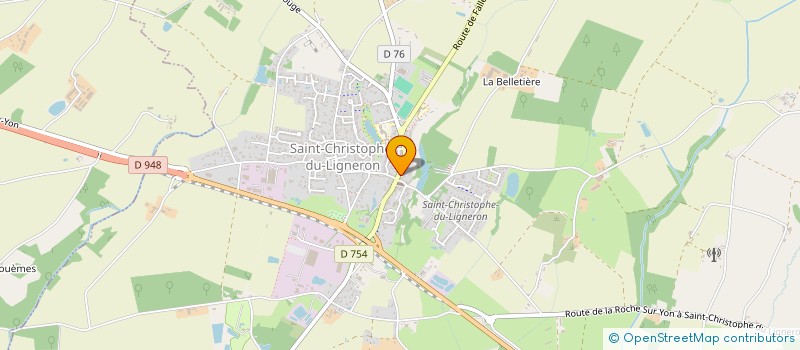 localisation de l'entreprise LA CORBEILLE A PAIN  SAINT-CHRISTOPHE-DU-LIGNERON