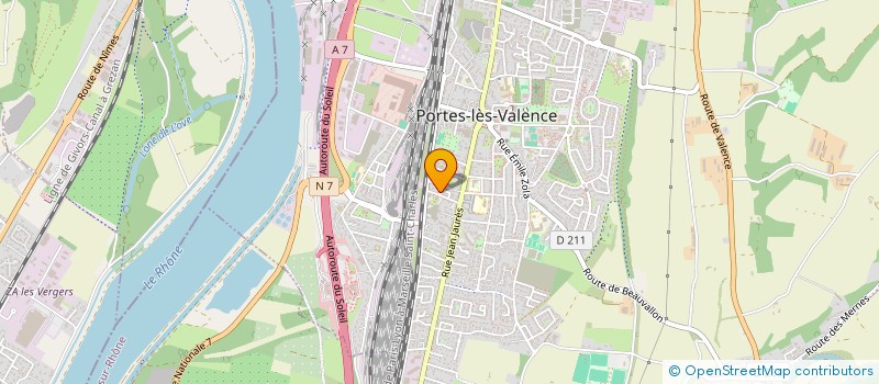 localisation de l'entreprise LA CORBEILLE AUX SOIERIES à PORTES-LES-VALENCE
