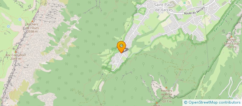 localisation de l'entreprise LA CORBEILLE BLEUE RHONE ALPES  VARCES-ALLIERES-ET-RISSET