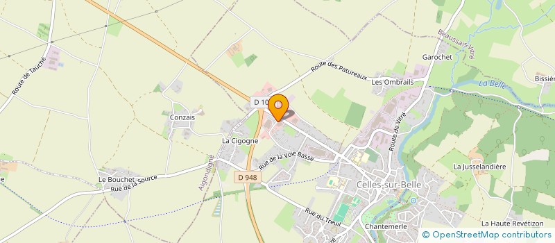 localisation de l'entreprise LA CORBEILLE CELLOISE à CELLES-SUR-BELLE