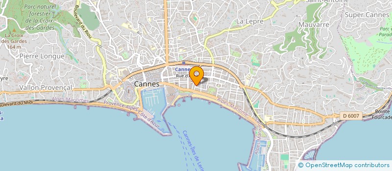 localisation de l'entreprise LA CORBEILLE-CROISETTE à CANNES