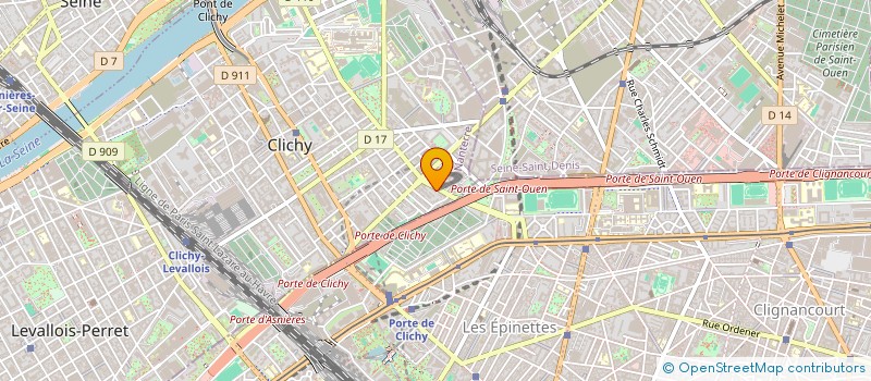 localisation de l'entreprise LA CORBEILLE DE CLICHY à CLICHY