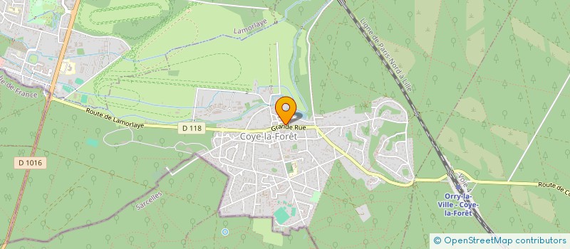 localisation de l'entreprise LA CORBEILLE DE COYE  COYE-LA-FORET