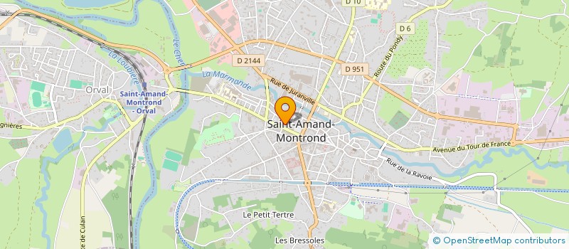 localisation de l'entreprise LA CORBEILLE DE LINGE à SAINT-AMAND-MONTROND