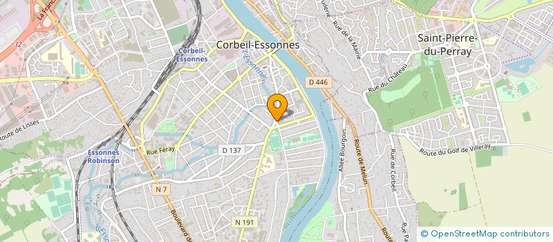 localisation de l'entreprise LA CORBEILLE DES PAINS à CORBEIL-ESSONNES