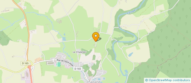 localisation de l'entreprise LA CORBINIERE  CHAILLAND