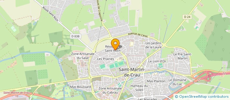 localisation de l'entreprise LA CORCYCE 3A à SAINT MARTIN DE CRAU