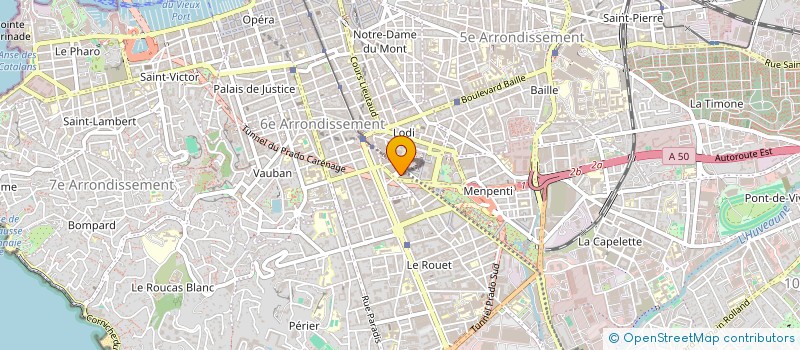 localisation de l'entreprise LA CORDE BLANCHE à MARSEILLE 6EME