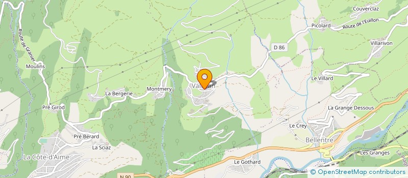 localisation de l'entreprise LA CORDEE à LA PLAGNE TARENTAISE
